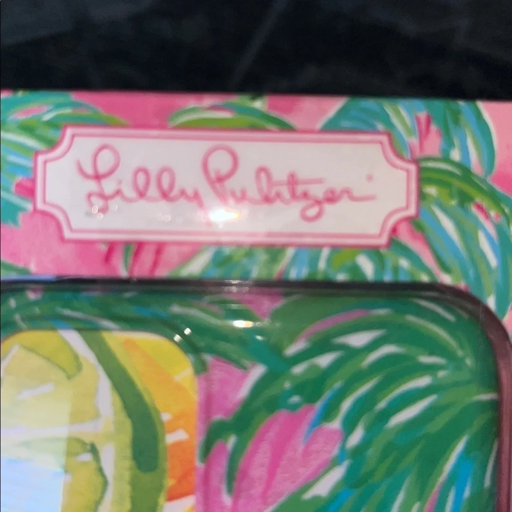 Lilly Pulitzer iPhone 11 Pro Case - Pink Blossom / Suite Views Palm Trees Print